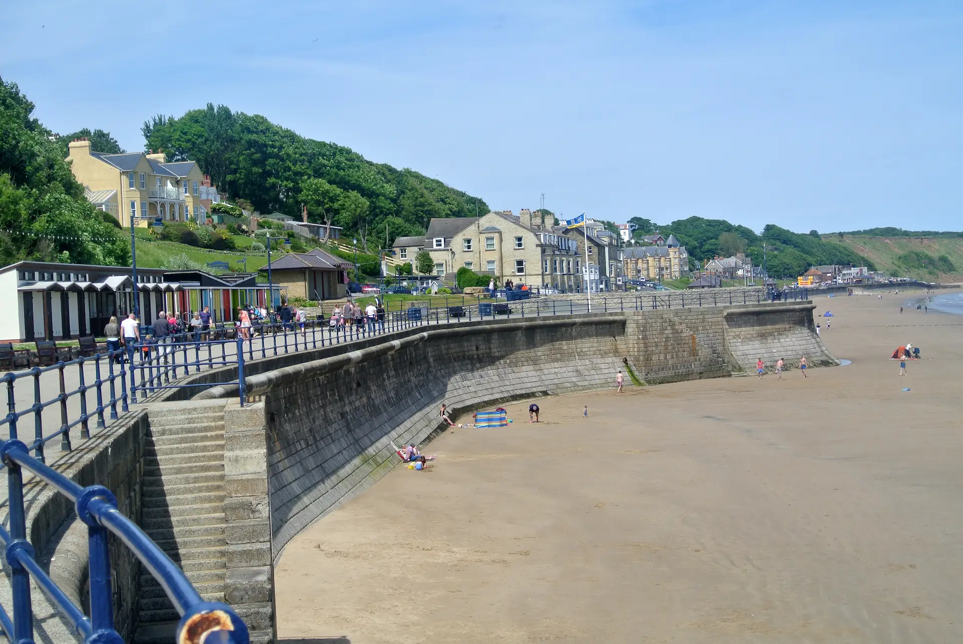 a view of Filey beach