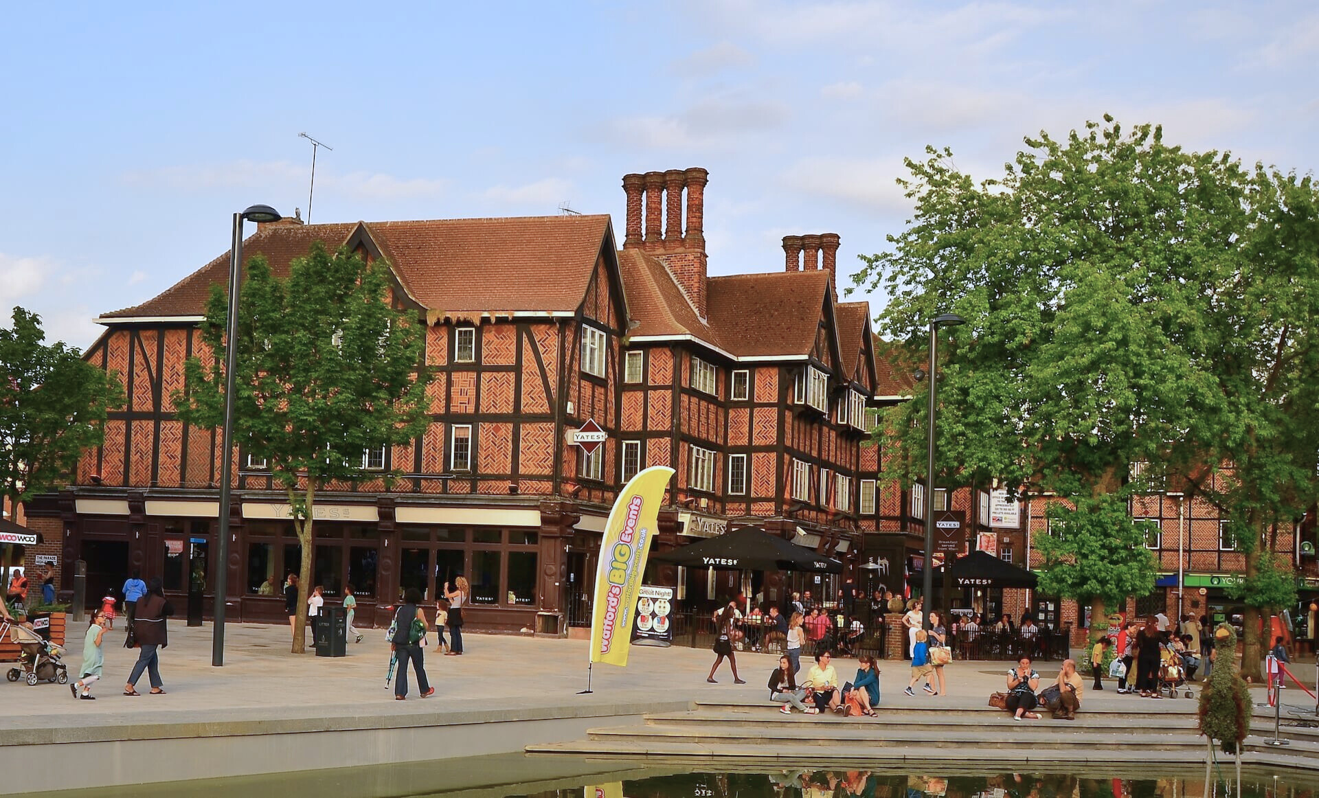 a view of The Parade High Street in Watford